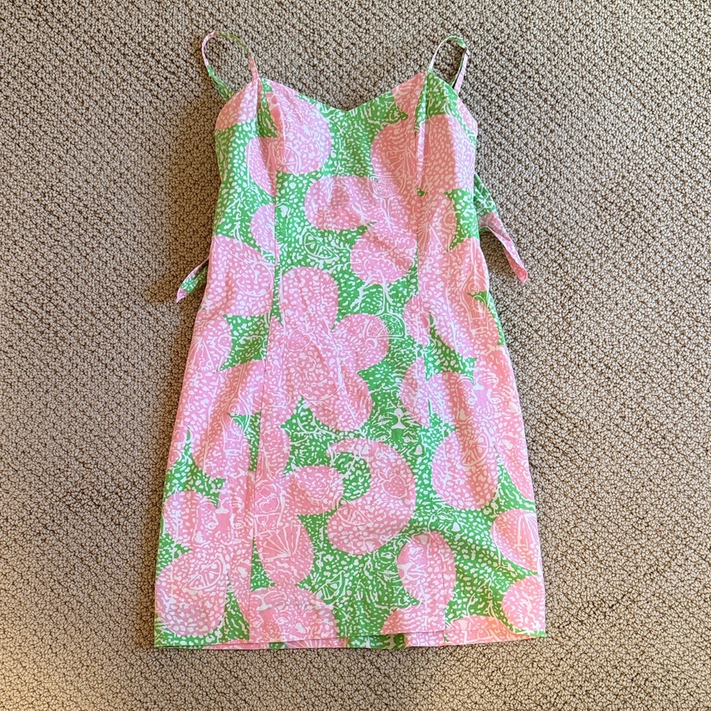 Lilly Pulitzer Pink and Green Mini Dress